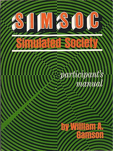 SIMSOC: Simulated Society participant’s manual, first edition (1969), green concentric-circle cover
