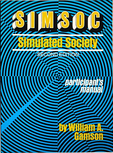 SIMSOC: Simulated Society participant’s manual, second edition (1972), blue concentric-circle cover